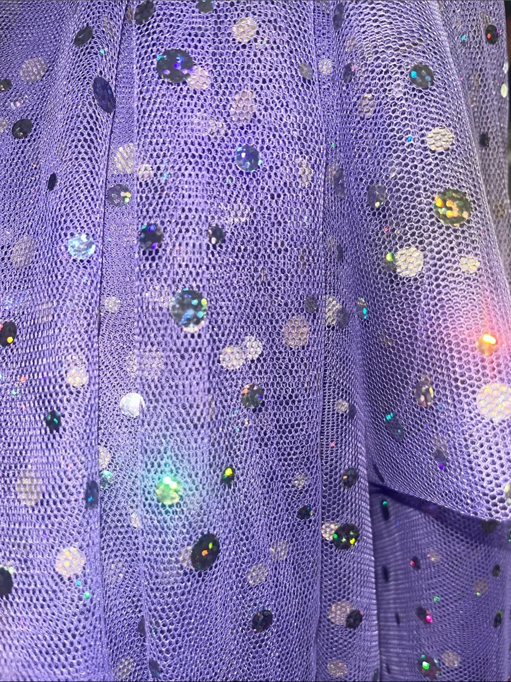 Purple Sequin Dot Curtain panel